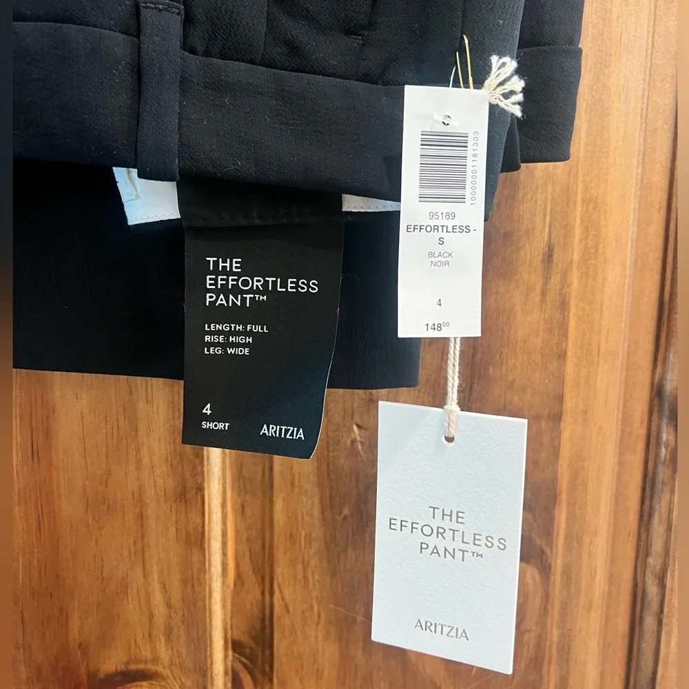 Aritzia Black Wide-Leg Trousers - Picture 2 of 3